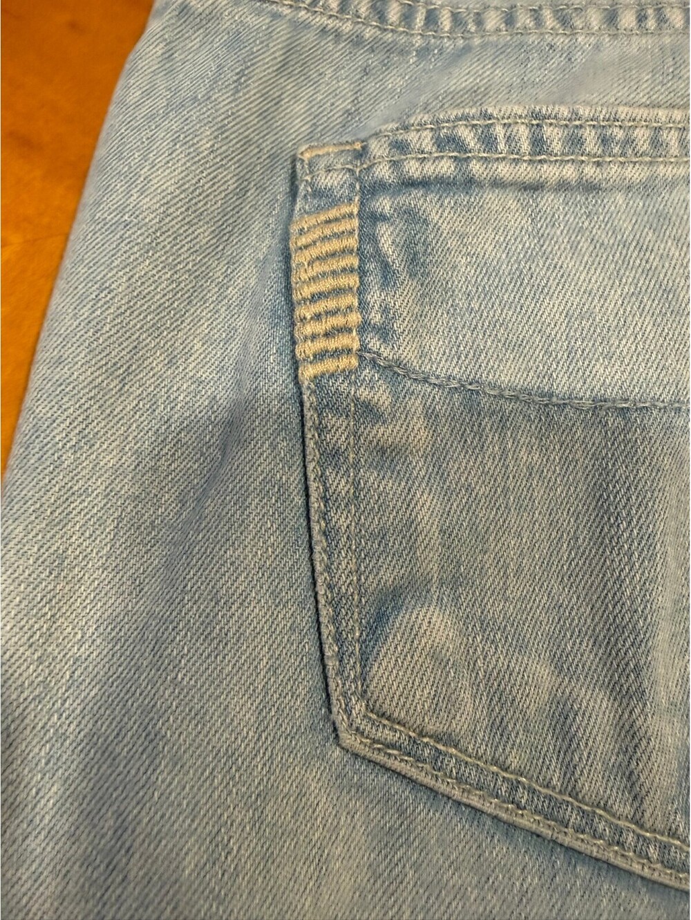 PAIGE Bentley Jeans Womens 29 Light Wash Wide Leg Trouser Stretch Denim 30x28 - Picture 9 of 10
